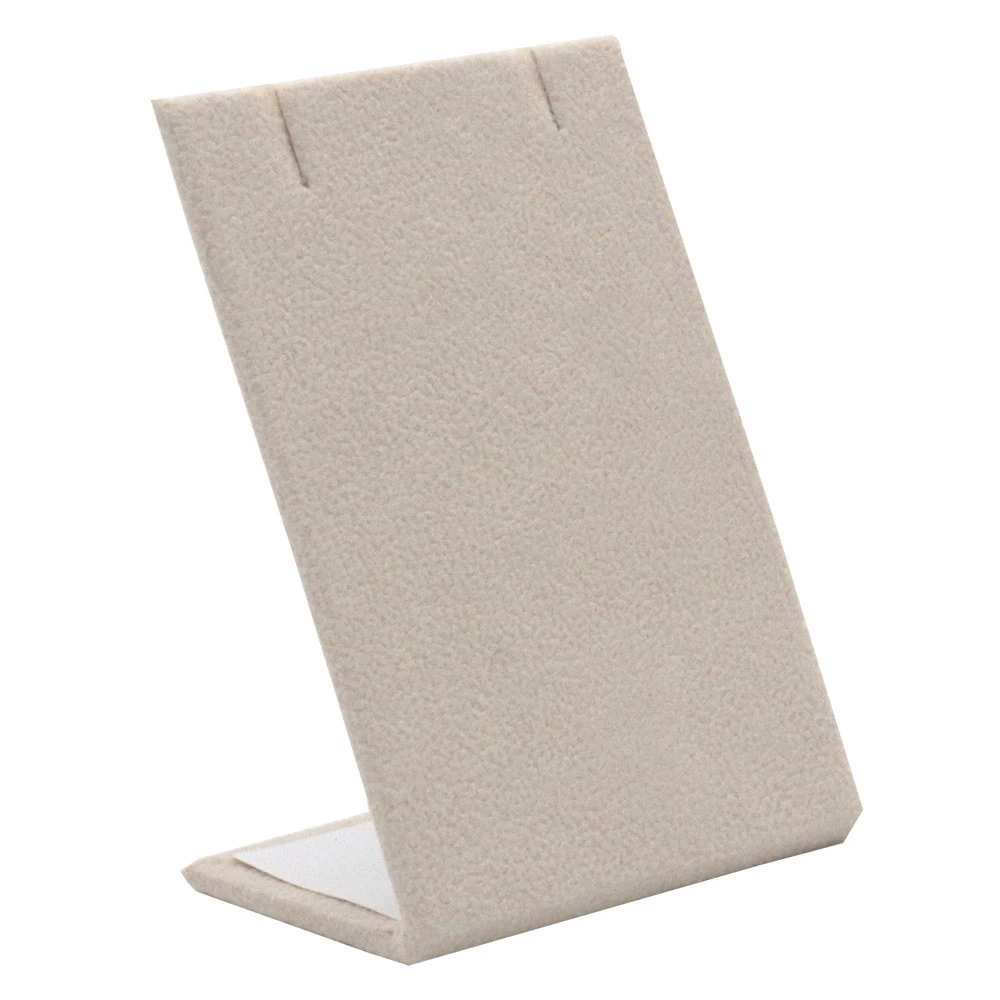 Beige Linen Jewelry Earring / Pendant Stand
