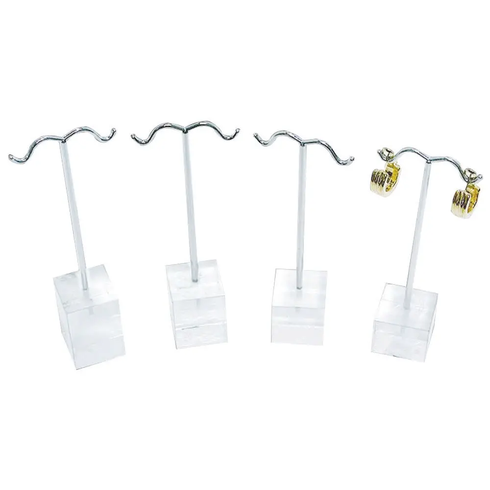 Beige Linen Jewelry Earring T Stand, 6-3/4" Tall