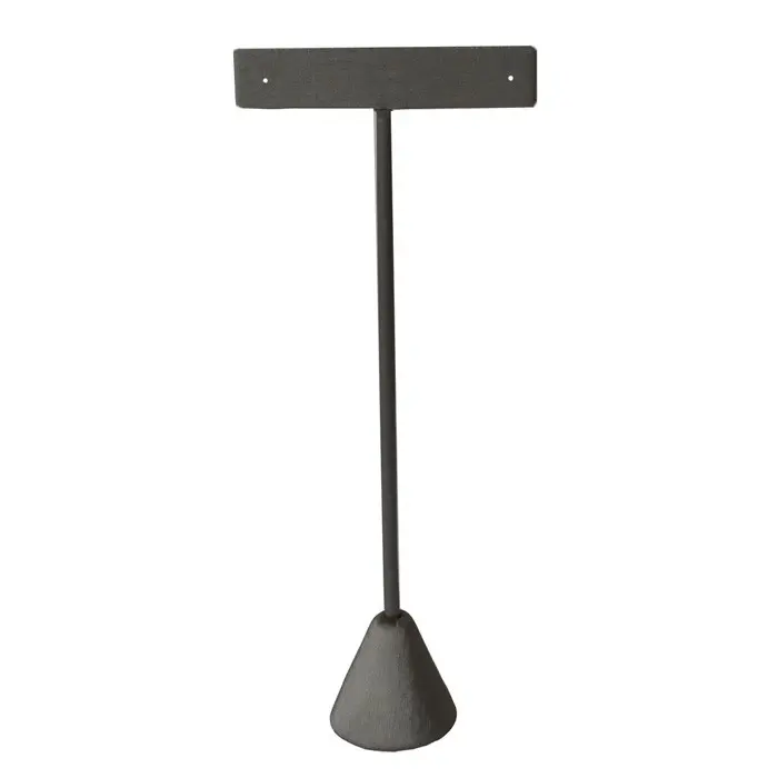 Beige Linen Jewelry Earring T Stand, 6-3/4" Tall