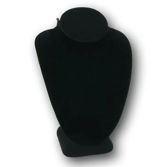 Beige Linen Jewelry Necklace Display Bust, 6-1/4" Tall