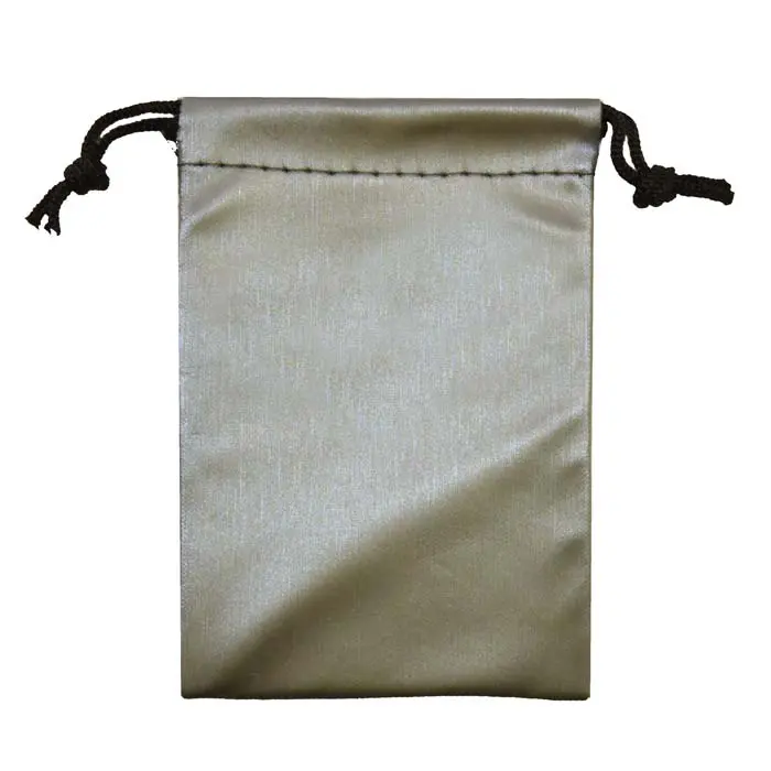 Beige Linen Drawstring Gift Pouches, 3" x 4"