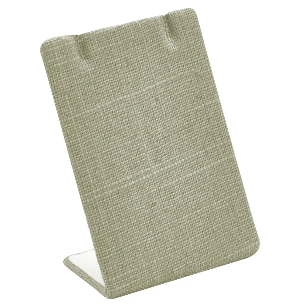 Beige Linen Jewelry Earring / Pendant Stand