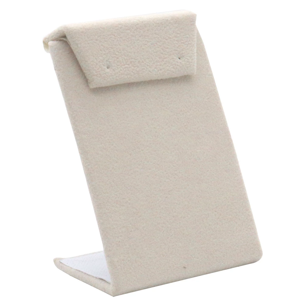 Beige Linen Jewelry Earring Display Stand