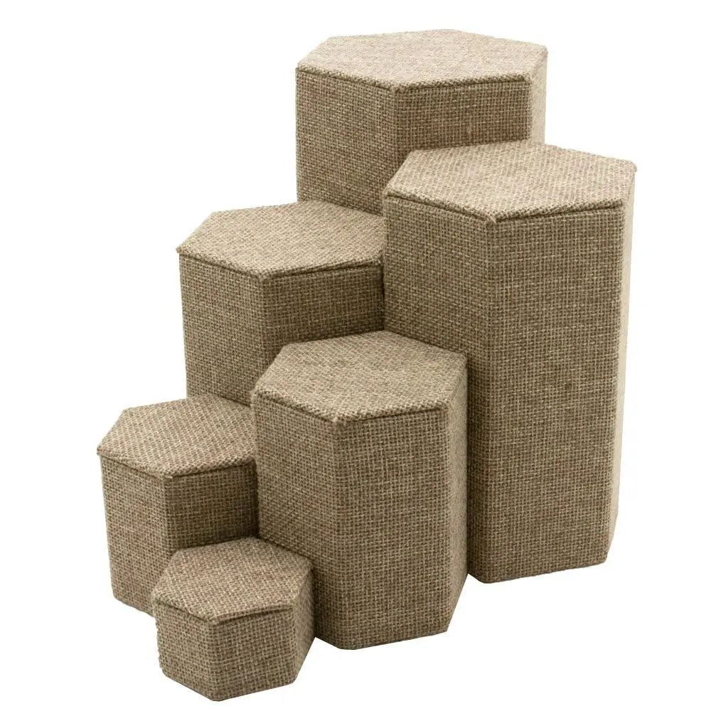 Linen 6 Piece Display Shelf Riser Set